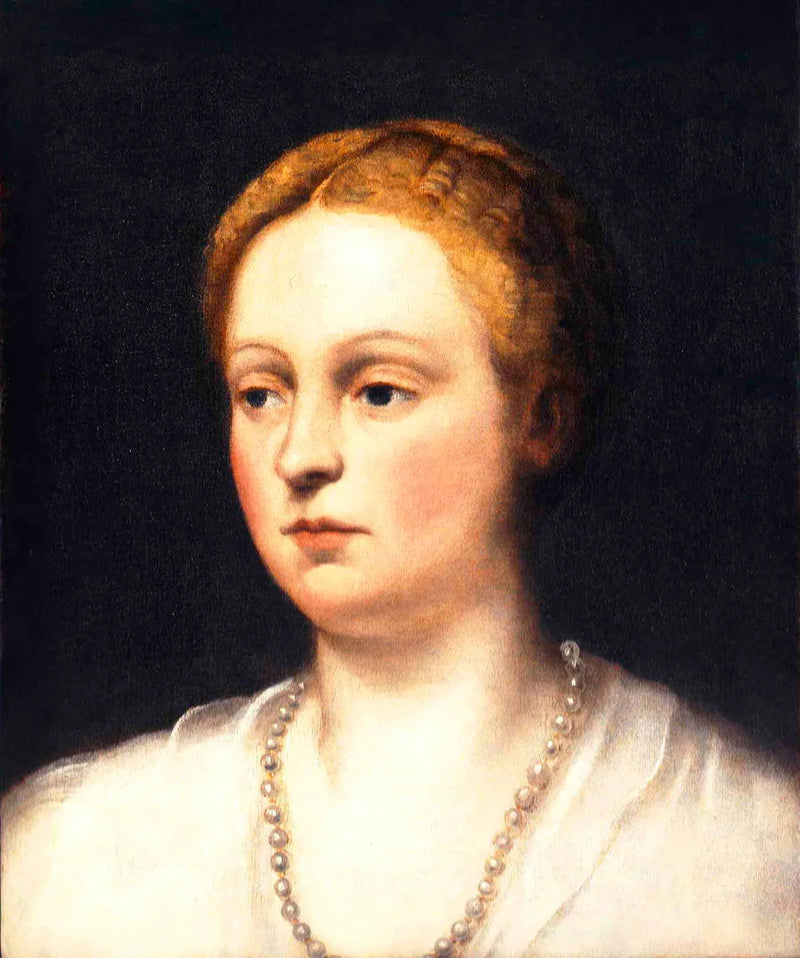 Porträtt av en kvinna - Jacopo Tintoretto