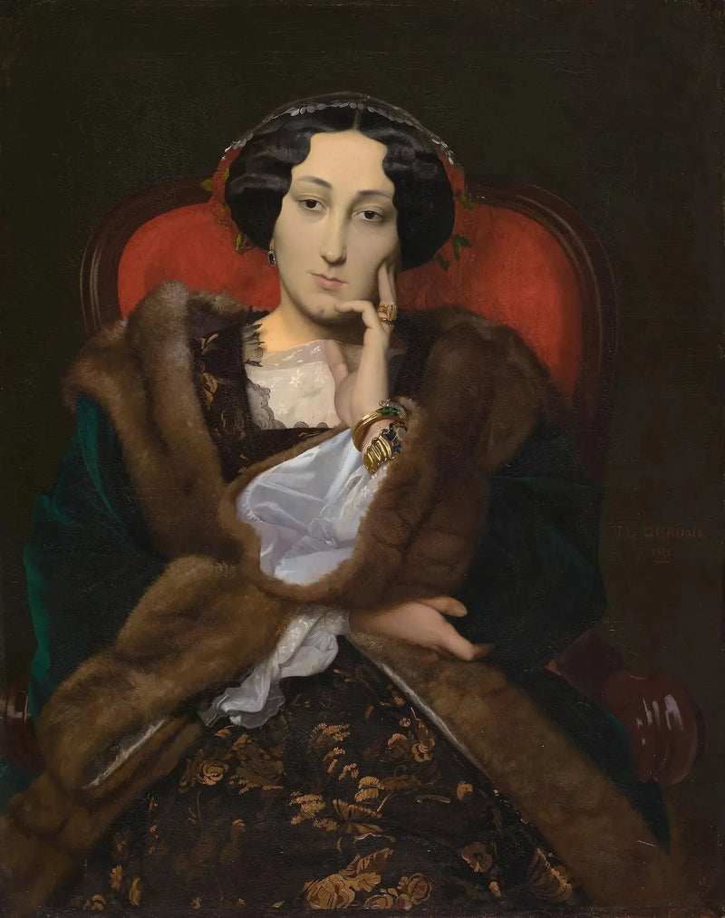 Porträtt av en kvinna - Jean-Léon Gérôme