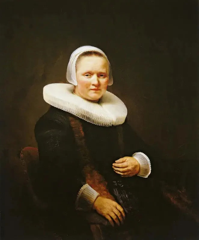Porträtt av en kvinna, kanske Anna Wijmer - Rembrandt