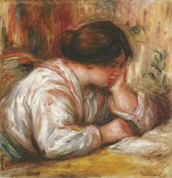 Porträtt av en kvinna - Pierre-Auguste Renoir