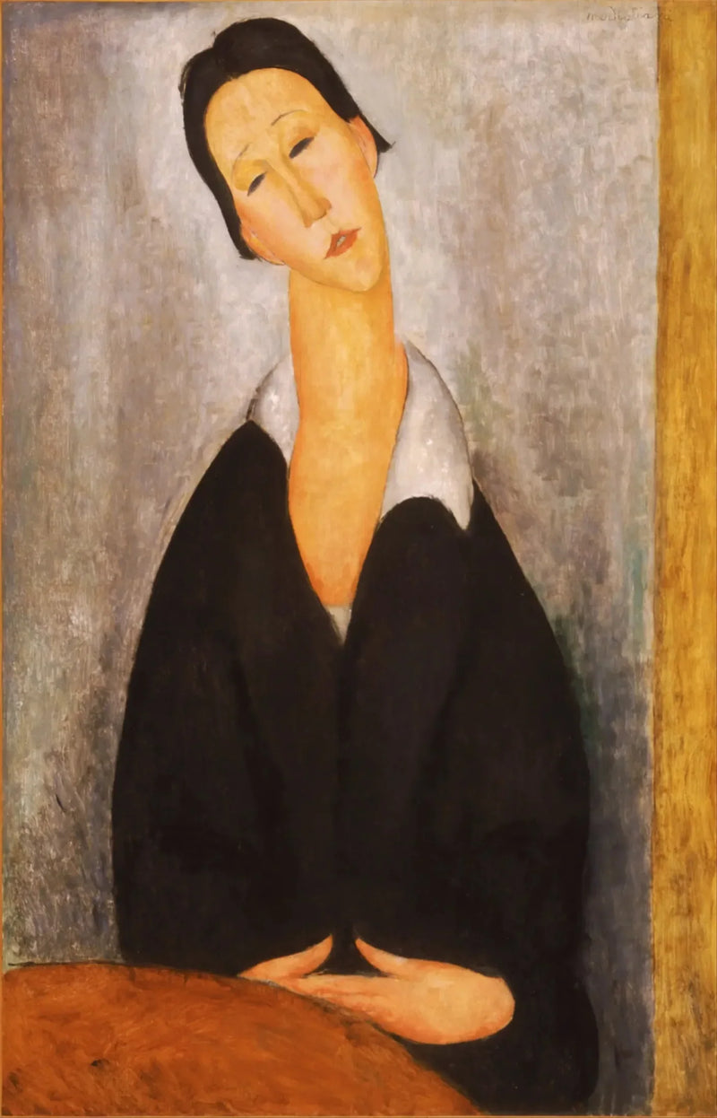 Porträtt av en polsk kvinna - Amedeo Modigliani