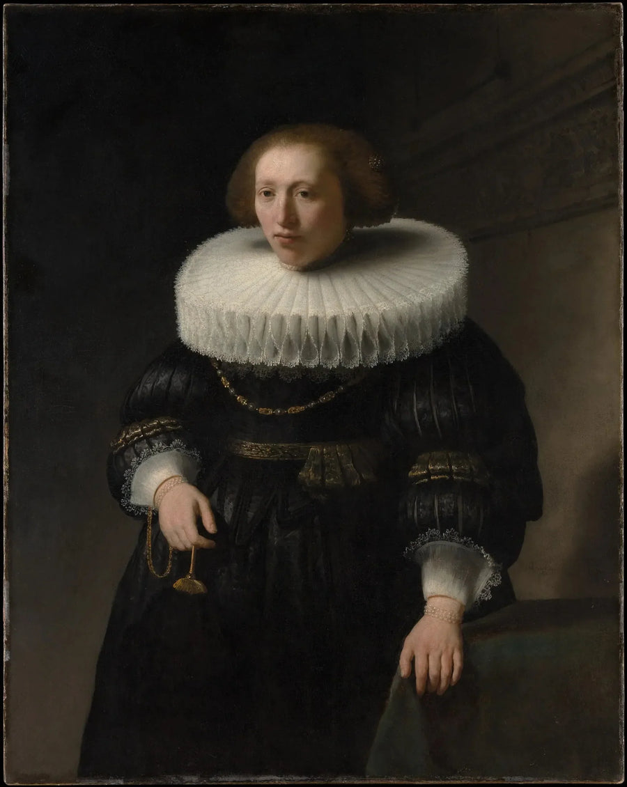 Porträtt av en kvinna, troligen medlem av familjen Van Beresteyn - Rembrandt