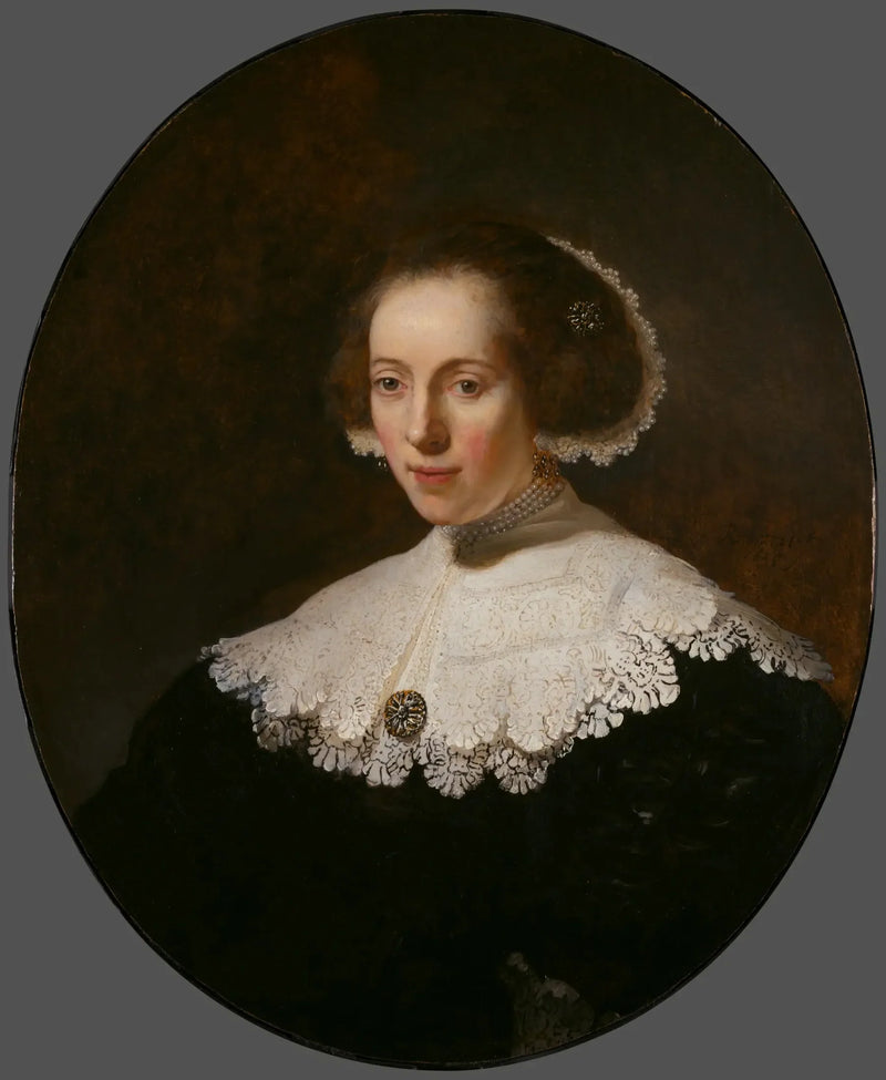 Porträtt av en kvinna - Rembrandt