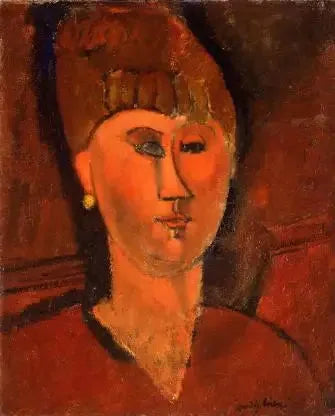 Porträtt av en rysk kvinna - Amedeo Modigliani