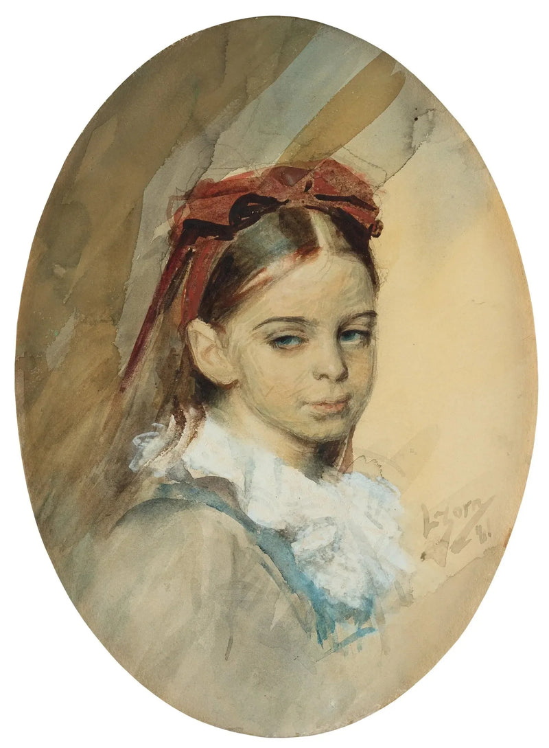 Porträtt av en flicka - Anders Zorn