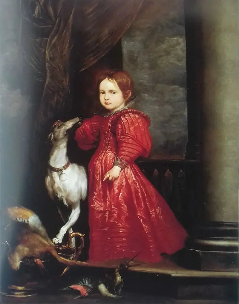 Porträtt av en flicka i Diana - Antoine van Dyck