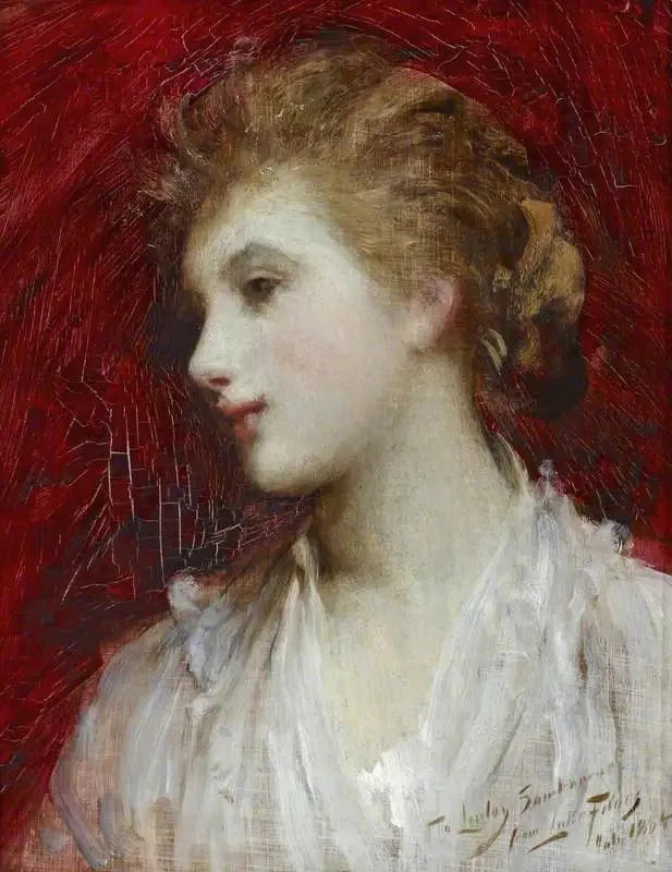 Porträtt av en flicka - Luke Fildes