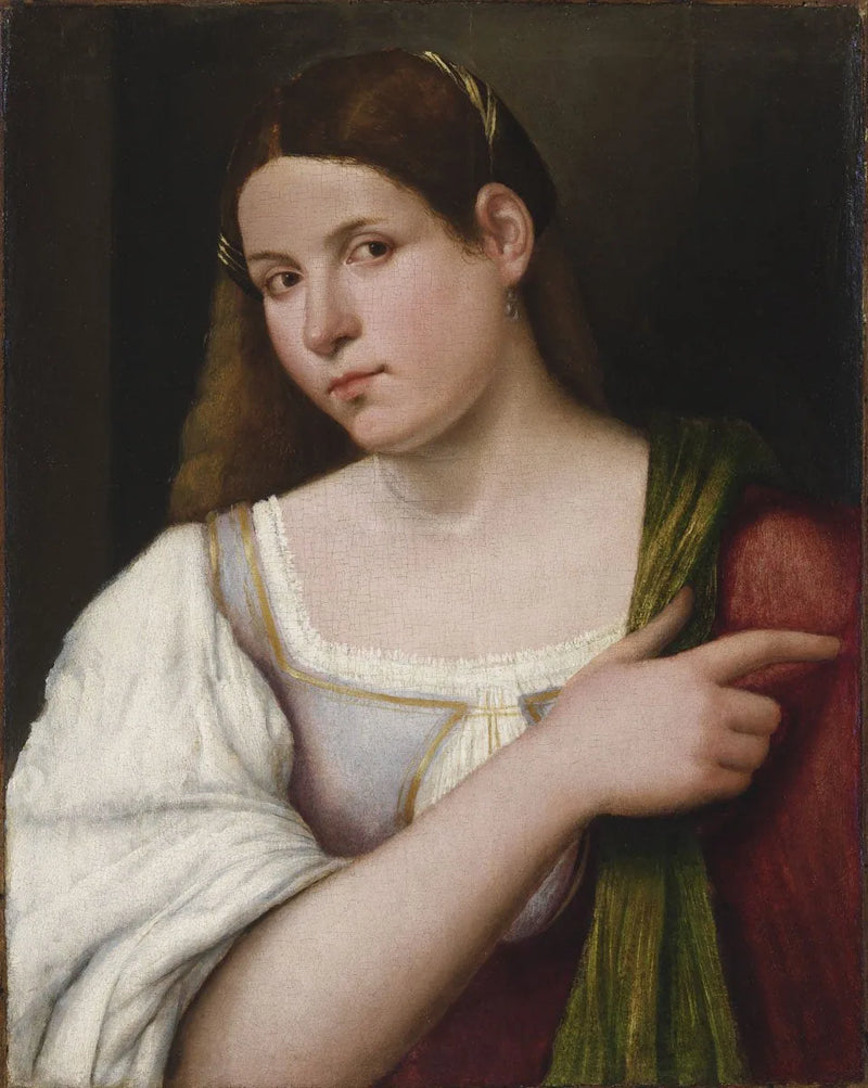 Porträtt av en flicka - Sebastiano del Piombo