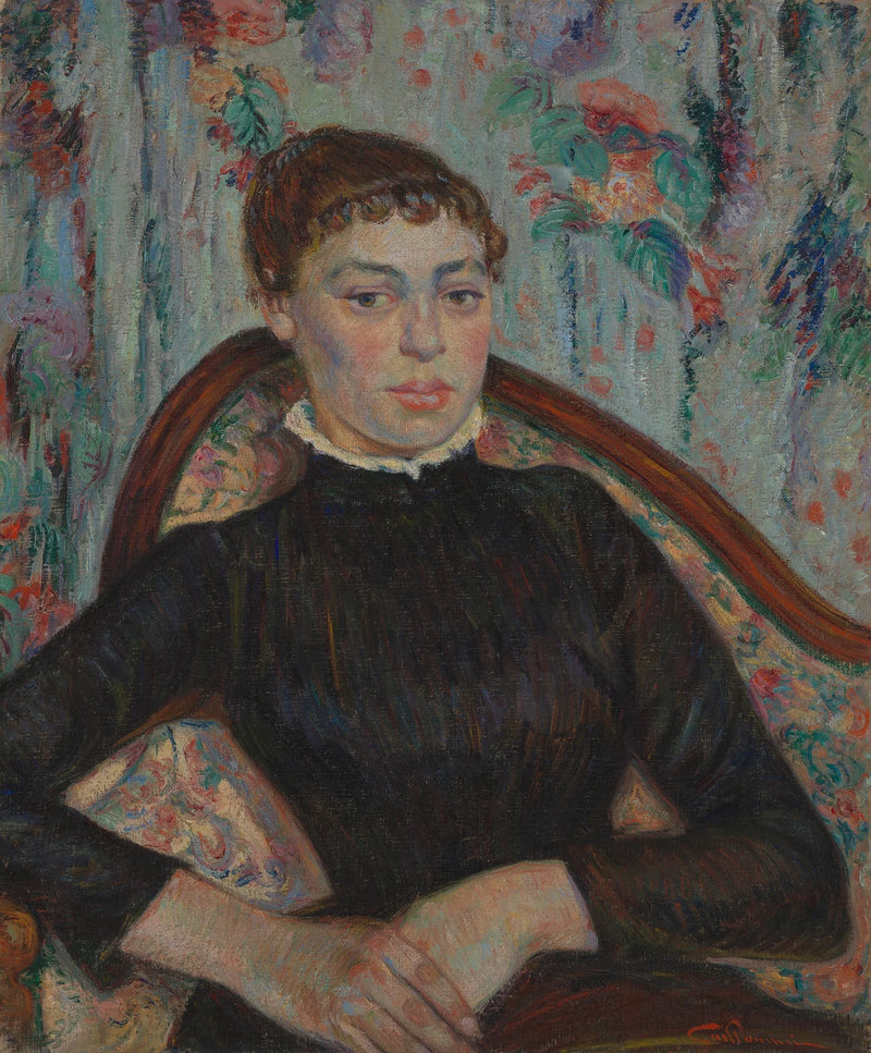 Porträtt av en ung kvinna - Armand Guillaumin