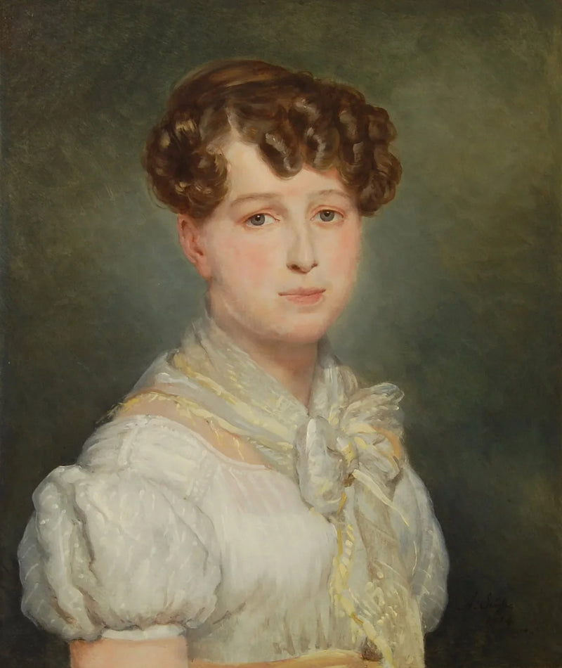 Porträtt av en ung kvinna - Ary Scheffer