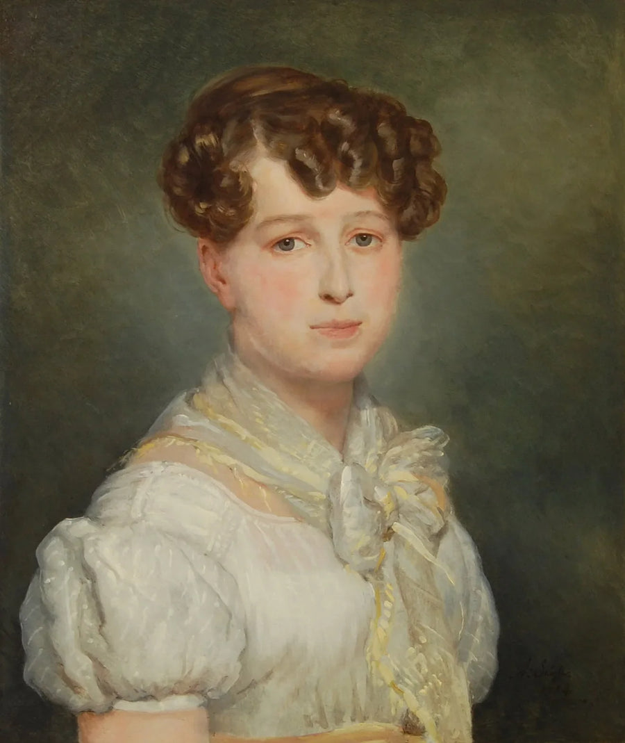 Porträtt av en ung kvinna - Ary Scheffer