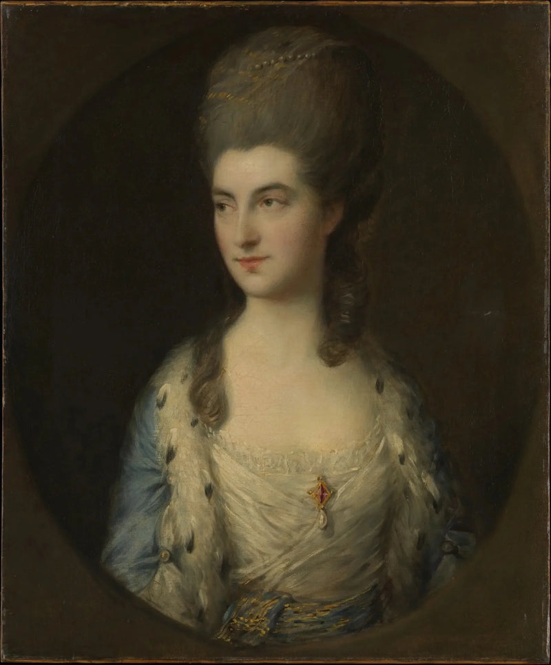 Porträtt av en ung kvinna, kallad Miss Sparrow - Thomas Gainsborough