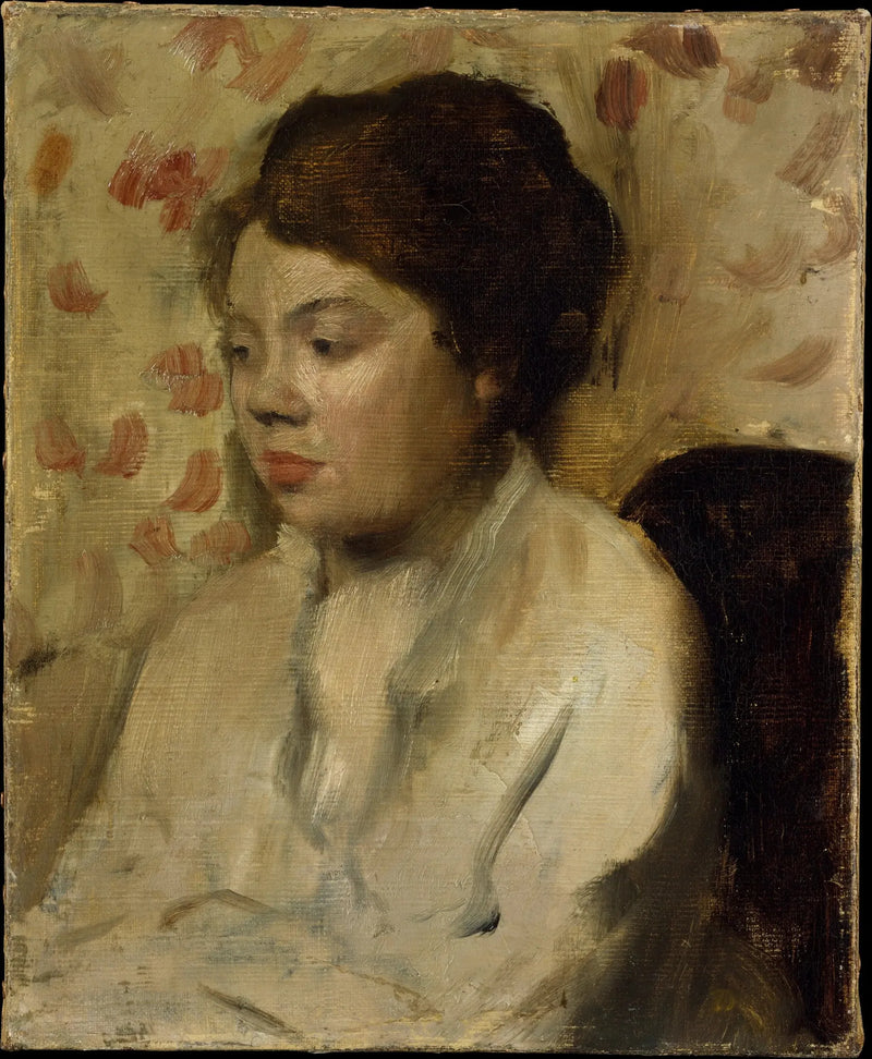 Porträtt av en ung kvinna - Edgar Degas