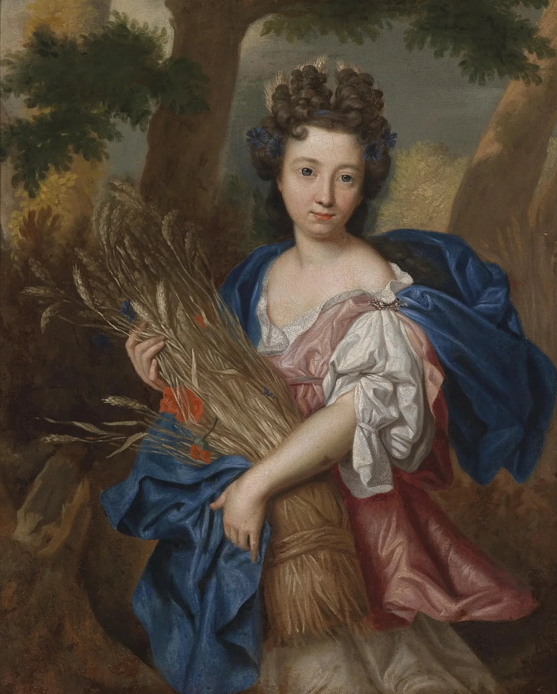Porträtt av en ung kvinna i Ceres - Pierre Mignard