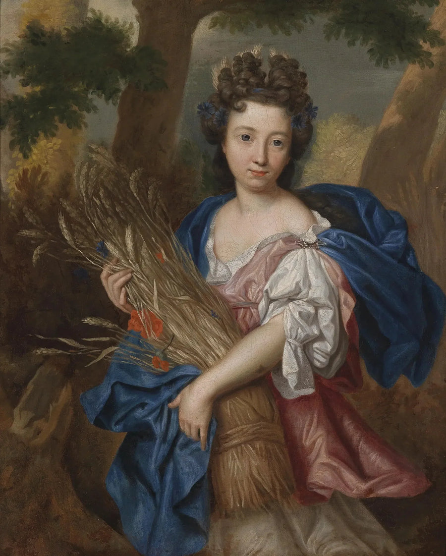 Porträtt av en ung kvinna i Ceres - Pierre Mignard