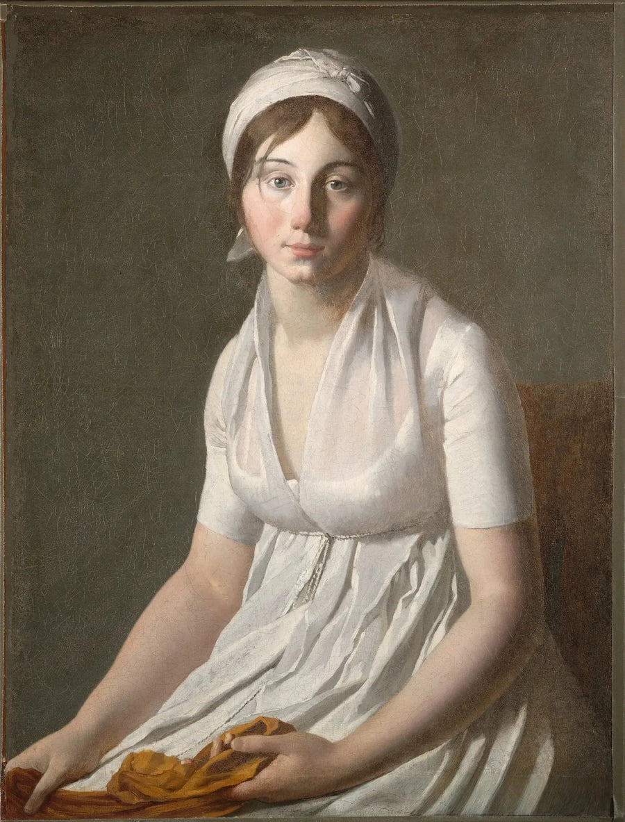 Porträtt av en ung kvinna - Jacques-Louis David