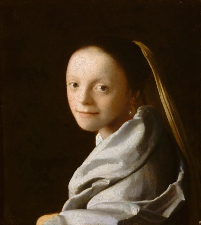 Porträtt av en ung kvinna - Johannes Vermeer