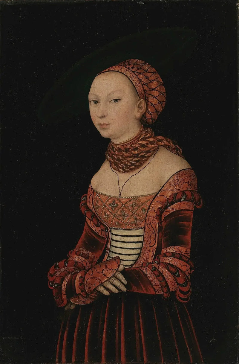 Porträtt av en ung kvinna - Lucas Cranach den äldre