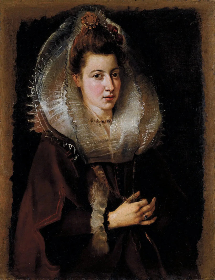 Porträtt av en ung kvinna - Peter Paul Rubens