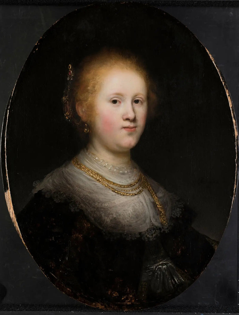 Porträtt av en ung kvinna - Rembrandt