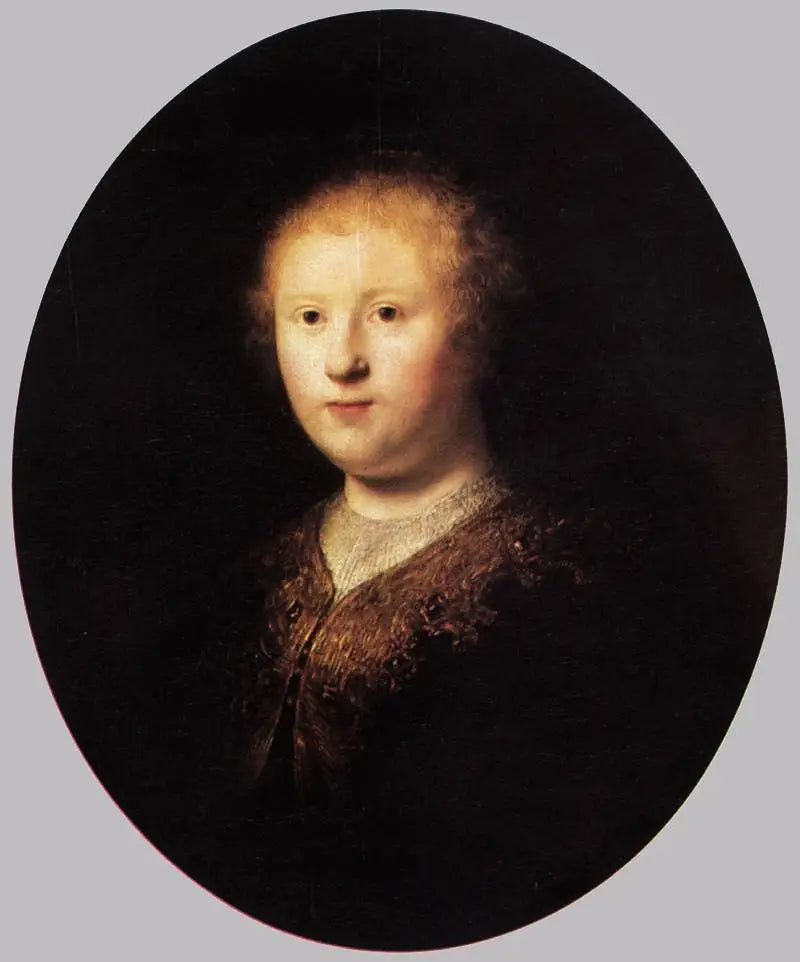 Porträtt av en ung kvinna. - Rembrandt