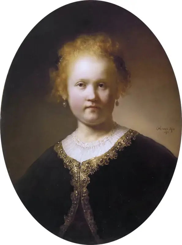Porträtt av en ung kvinna - Rembrandt