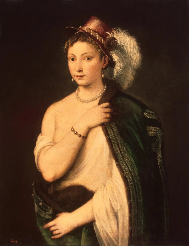 Porträtt av en ung kvinna - Titian