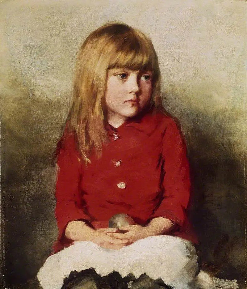 Porträtt av en ung flicka - John Everett Millais
