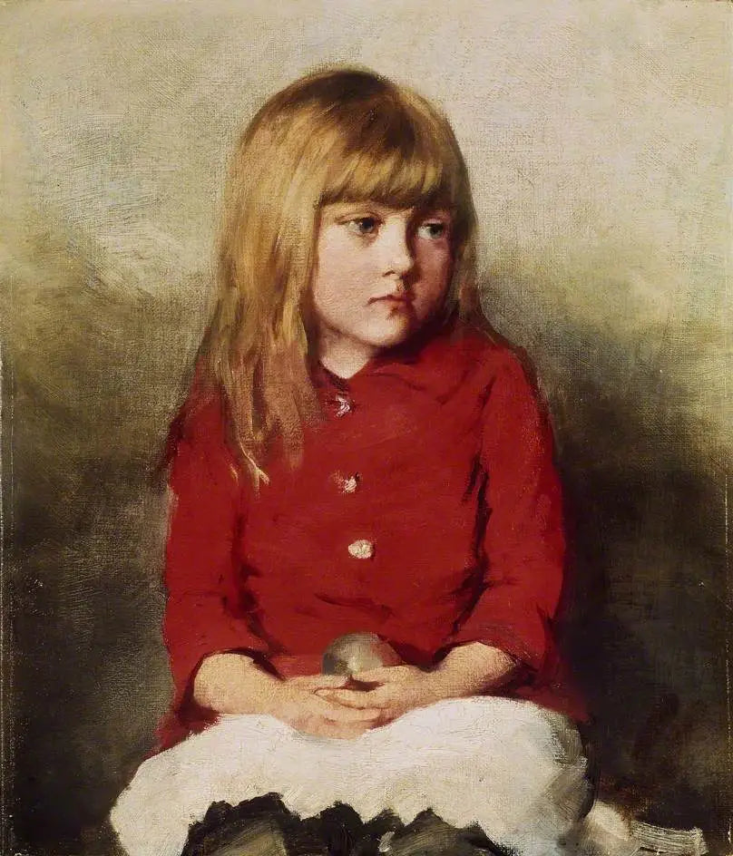 Porträtt av en ung flicka - John Everett Millais