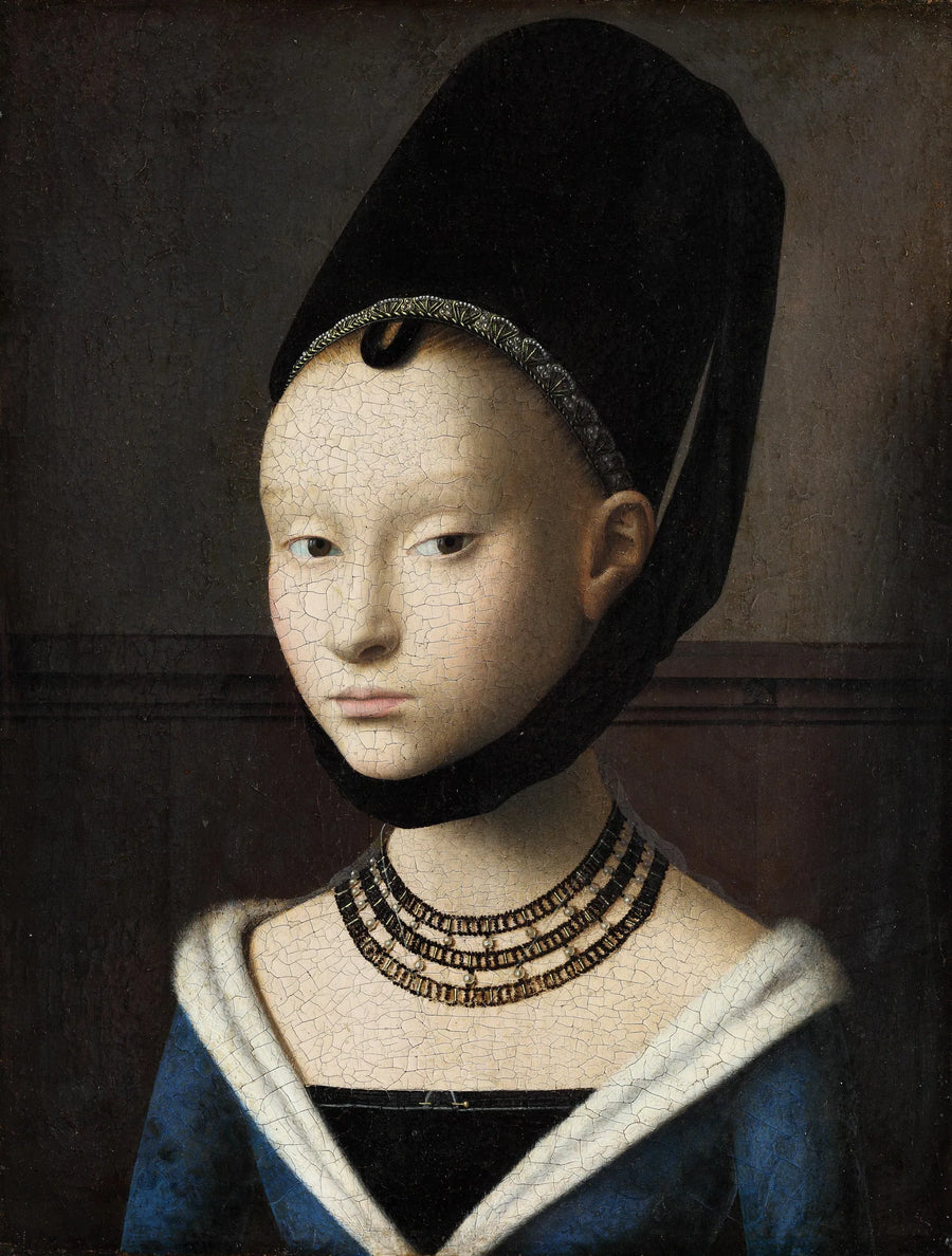 Porträtt av en ung flicka - Petrus Christus