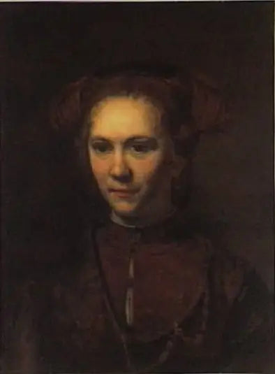 Porträtt av en ung flicka - Rembrandt