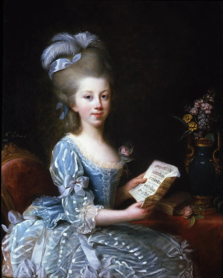 Porträtt av en ung musiker - Élisabeth Vigée Le Brun
