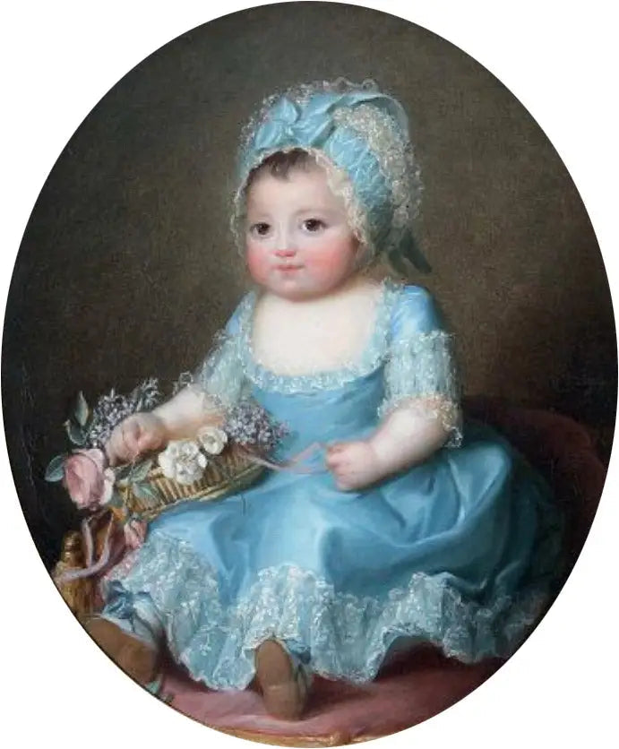 Porträtt av en liten flicka kallad Sophie de Bourbon, mademoiselle d'Artois (1776-1783) - Élisabeth Vigée Le Brun