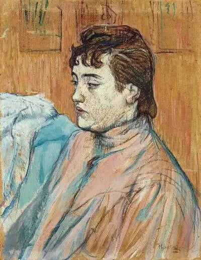 Porträtt av en prostituerad - Henri de Toulouse-Lautrec