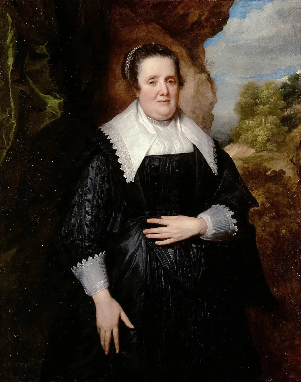 Portrait d'une vieille femme - Antoine van Dyck image 1 reproduction d’œuvre d’art à l’huile