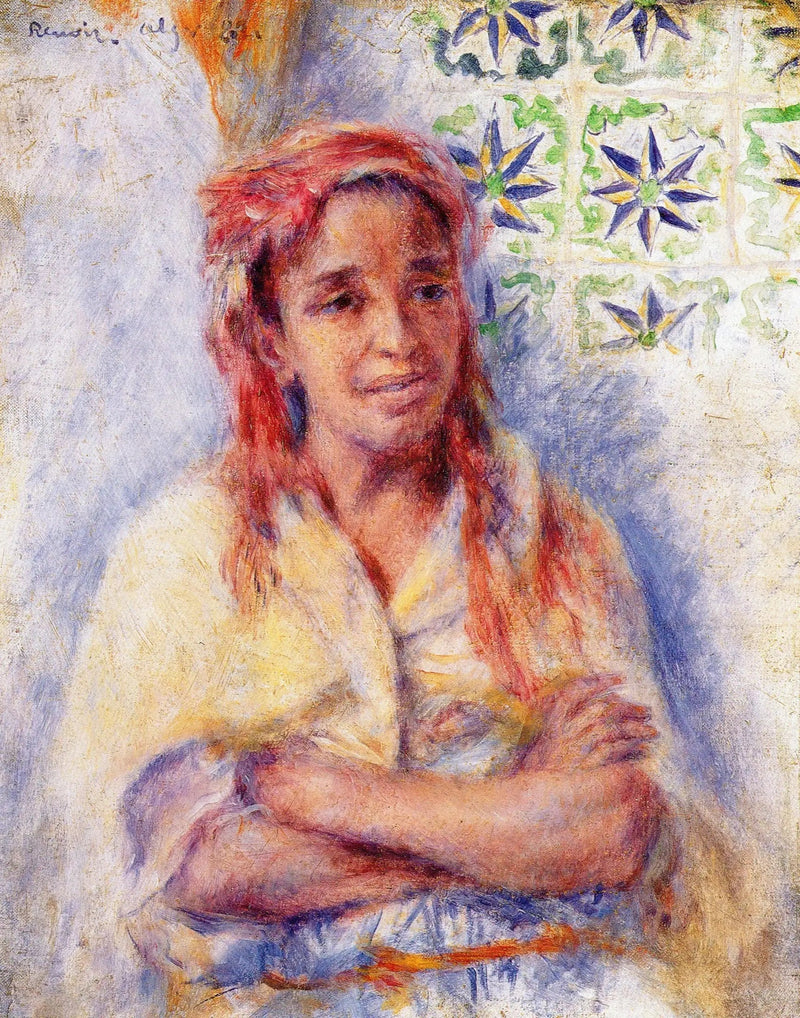 Porträtt av en gammal arabisk kvinna - Pierre-Auguste Renoir