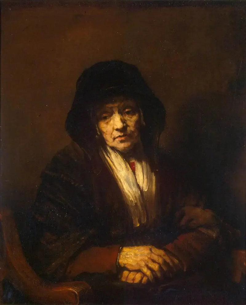 Porträtt av en gammal kvinna - Rembrandt