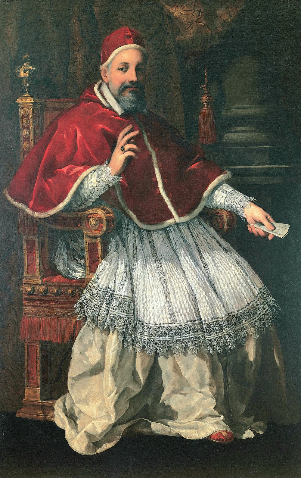 Portrait d'Urbain VIII - Pietro da Cortona image 1 reproduction artisanale de tableau