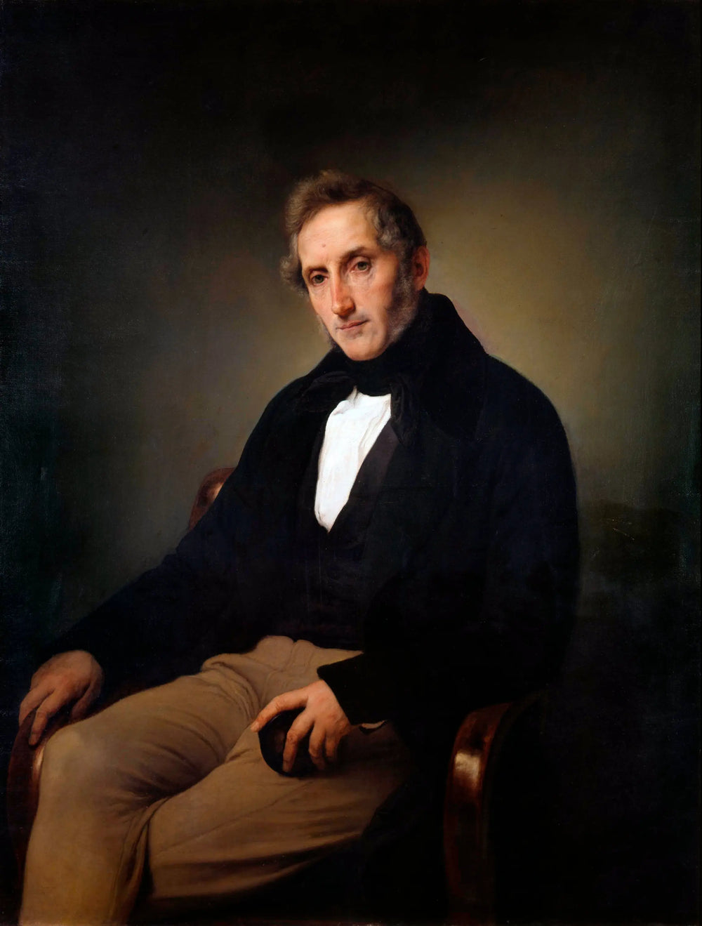 Portrait d’Alessandro Manzoni - Francesco Hayez - Alpha Reproduction