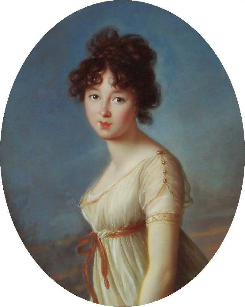 Porträtt av Aniela Czartoryska född Radziwiłł. - Élisabeth Vigée Le Brun