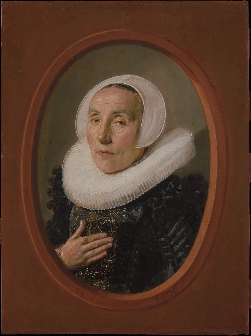 Porträtt av Anna van der Aar (1576/77, omkring 1626) - Frans Hals