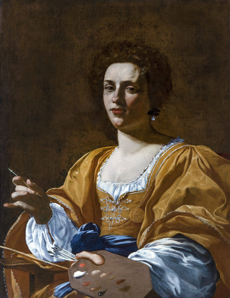 Porträtt av Artemisia Gentileschi - Simon Vouet