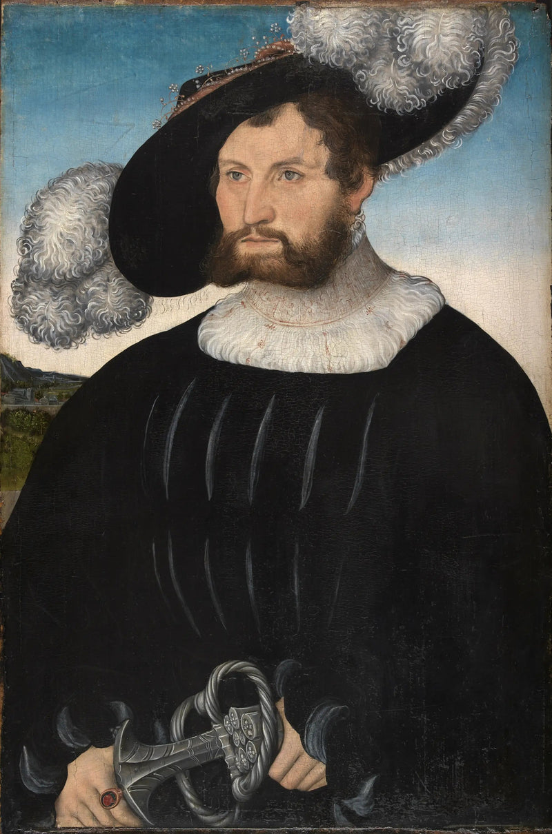 Porträtt av A. de Rechenberg - Lucas Cranach den äldre