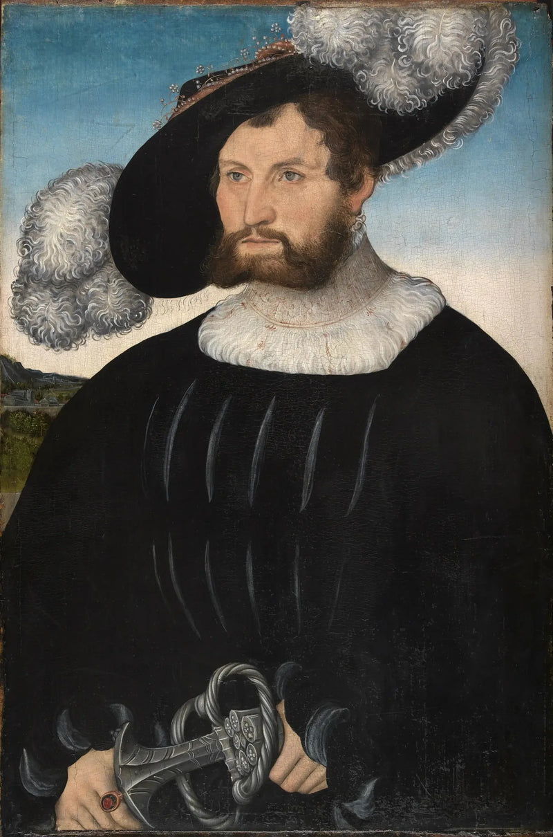 Porträtt av A. de Rechenberg - Lucas Cranach den äldre