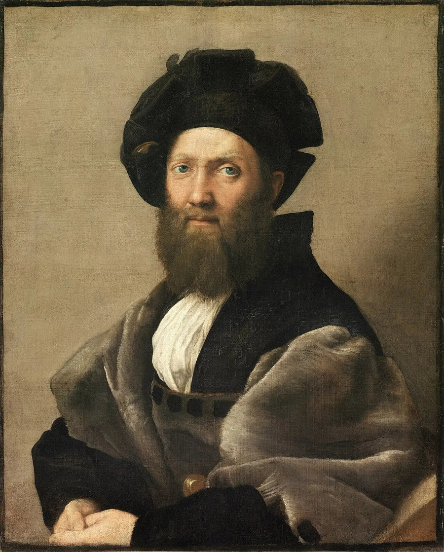Porträtt av Baldassare Castiglione - Raphael Sanzio