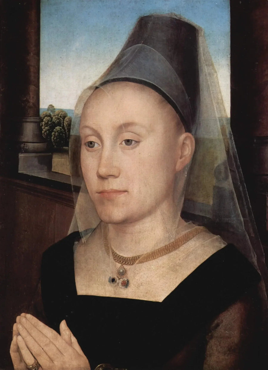 Porträtt av Barbara van Vlaendenbergh - Hans Memling