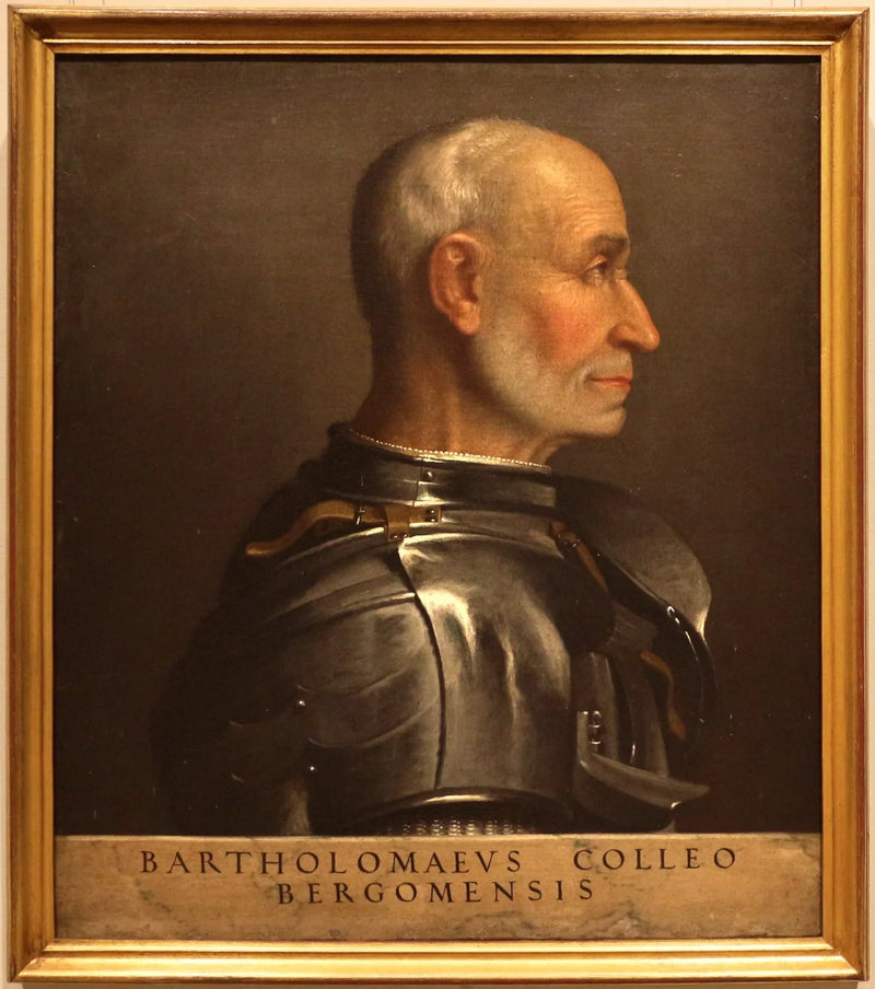 porträtt av Bartolomeo Colleoni - Giovanni Battista Moroni