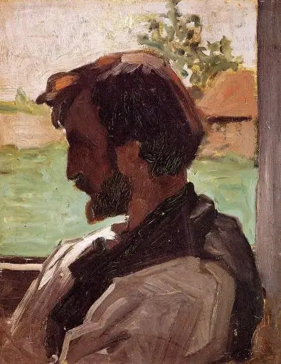 Porträtt av Bazille - Claude Monet