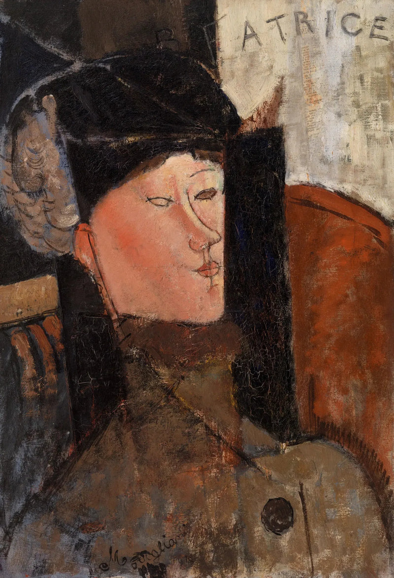 Porträtt av Béatrice Hastings (Modigliani, Philadelphia) - Amedeo Modigliani
