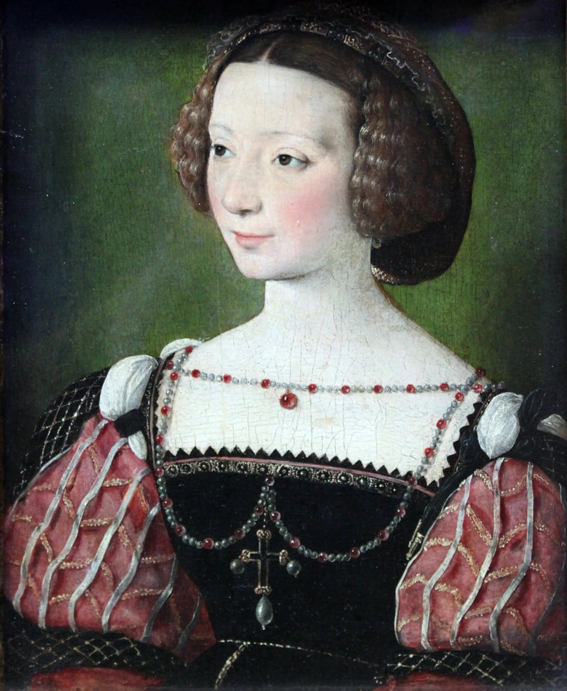 Porträtt av Beatrix Pacheco, grevinna av Montbel och Entremonts - Jean Clouet